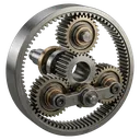 planetary gear set Photorealistic icon