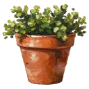 plant pot Oil Painting icon
