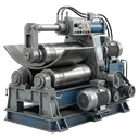 plate rolling machine Photorealistic icon