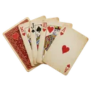 playing cards Photorealistic icon