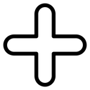 Plus Line Art icon