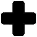 plus button Solid Glyph icon