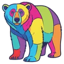 polar bear Pop Art icon