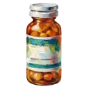 prescription bottle Oil Painting icon