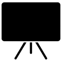 presentation board Solid Glyph icon