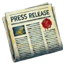 press release newspaper Oil Painting icon