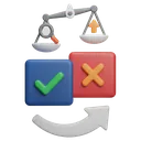 product comparison Photorealistic icon