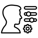 profile settings Line Art icon