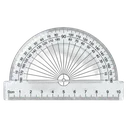 protractor tool Photorealistic icon