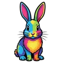rabbit Pop Art icon
