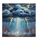 rain storm Oil Painting icon