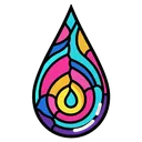 raindrop Pop Art icon