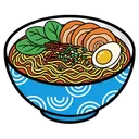 ramen bowl Pop Art icon