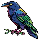 raven Pop Art icon