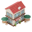 restaurant Isometric icon