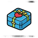 ring box Pop Art icon