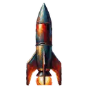 rocket Oil Painting icon