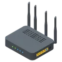 router Isometric icon