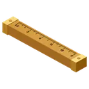 ruler Isometric icon