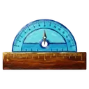 ruler protractor geometry Oil Painting icon