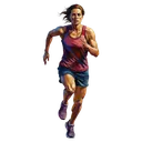 running person Oil Painting icon