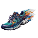 running shoe jogging Oil Painting icon