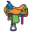 saddle Pop Art icon