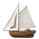 sailboat Photorealistic icon