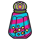 salt shaker Pop Art icon