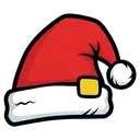 santa hat Pop Art icon