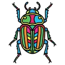 scarab Pop Art icon