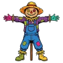 scarecrow Pop Art icon