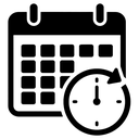 schedule meeting Solid Glyph icon