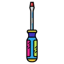 screwdriver Pop Art icon