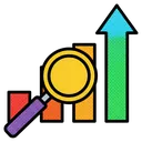 search volume meter Pop Art icon