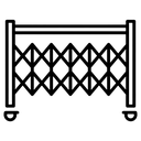 security gate Line Art icon
