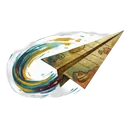 send paper airplane Oil Painting icon