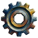 settings gear cog Oil Painting icon