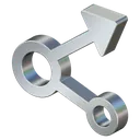 share arrow Isometric icon