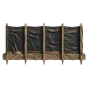 silt fence Photorealistic icon