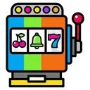 slot machine Pop Art icon