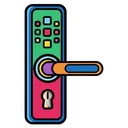smart door lock electronic Pop Art icon