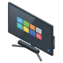 smart tv Isometric icon