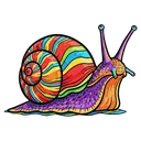 snail Pop Art icon