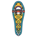 snowshoe Pop Art icon