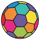 soccer ball Pop Art icon