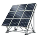 solar cell array Photorealistic icon