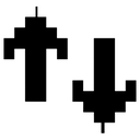 sort arrows Pixel Art icon