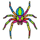 spider Pop Art icon