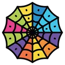 spider web Pop Art icon